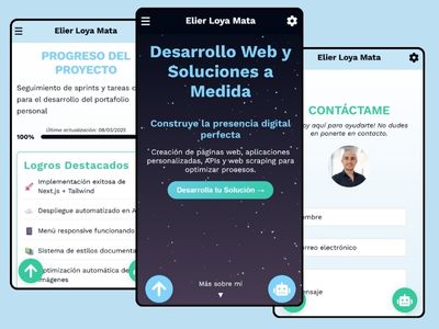 Vista responsive usada como referencia de sistema editorial